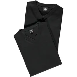 Lerros T-Shirt 2er-Pack, Baumwolle, für Herren, 290 BLACK, - XXXL