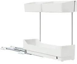 tesa Küchenseitenauszug Kunststoff, Metall Weiß 12,3 x 55 x 27 cm Set 17-tlg