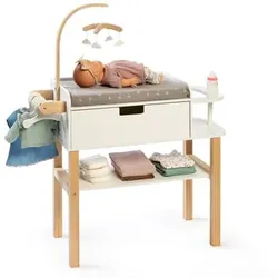MUSTERKIND® Puppen-Wickelkommode Viola, natur/weiß