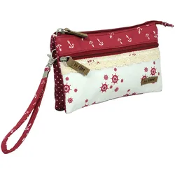Patchwork Täschchen Steuerrad & Anker berry 120