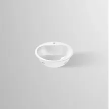 Alape Einbaubecken ohne Überlauf, kreisförmig, 47,5 cm, Ø 2018000000, Badkeramik, weiß, mit Hahnloch