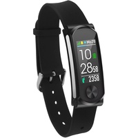 SHARPBODY Fitness-Tracker Schrittzähler mit Pulsmessung und umschaltbarem Farbdisplay, Wasserfeste Fitnessuhr mit Bluetooth und Android, Herzfrequenzmesser (Q-69HR)
