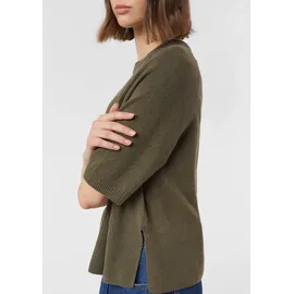 Comma, Feinstrickpullover mit Halbarm Grün XS