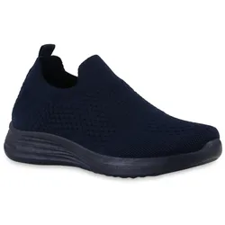 Damen Slip Ons in Dunkelblau
