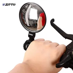 ZTTO MTB Fahrrad-Lenkerhalterung, runder Rückspiegel, Sicherheits-Fahrradausrüstung