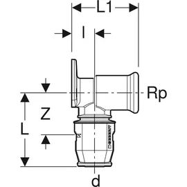 Geberit 650291001 Schlauchanschluss, 1/2'