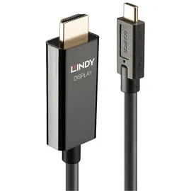 Lindy Adapterkabel USB-C Stecker HDMI-A Stecker 10 m Schwarz