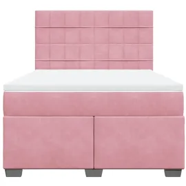 vidaXL Boxspringbett 140 x 200 cm Rosa