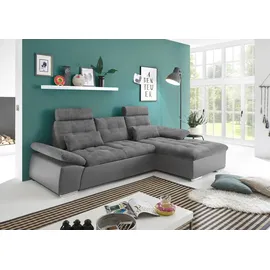 ed-lifestyle Ecksofa Jakarta L-Form Holzwerkstoff 2-Sitzer Grau