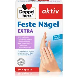 Doppelherz Feste Naegel extra Kapseln für die Regeneration und die Elastizität der Fingernägel 30 KAP