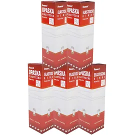 Romed Elastische Mittelzugbinden Fixierbinde mit Halteklammer in Folie 15 cm x 5 m 5 Stück