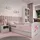 WFL GROUP Jugendbett Emily 70 x 140 cm Kiefer MDF weiß rosa