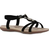 VAN HILL Damen Riemchensandalen in Schwarz,