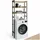 Tectake tectake® Badezimmerregal, Industrial Style, mit 3 Ablagen, inklusive Kippschutz