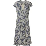 Viskose-Kleid, Druck rauchblau, 48