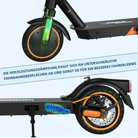 Mega Motion Elektroscooter E-Scooter mit Straßenzulassung ABE 8.5 Zoll Elektroroller mit 400W, APP, 20KM/H, 7,8AH 15KG Gewicht, faltbar, Duales Brems, Zwei Stoßdämpfer, Geeignet für Erwachsene