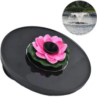 Solar Wasserpumpe 7v/1,4w Mit 5 Düsen, Durchfluss 80–200 l/h, Wassersäule 55–95 cm, Solarbetrieben Für Vogelbad, Garten, Fischteich, Pool, Dekoratives Wasserspiel, Rosa