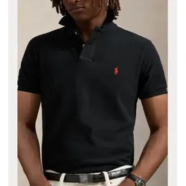 Ralph Lauren Piqué-Poloshirt schwarz M