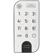Burg Wächter Tastatur 7712 Fingerprinttastatur anthrazit/weiß