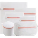 Intirilife Wäschenetz 6er Set 50 x 60/40 x 50/30 x 40/25 x 25/15 x 17/33 x 22 cm