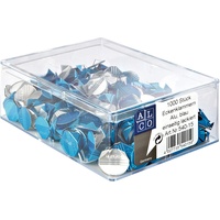 Alco Alco-Albert 540-15 - Eckenklammern aus Aluminium, 1000 Stück, blau lackiert