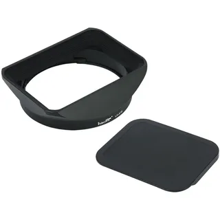 Haoge LH-X16 Bajonett-Gegenlichtblende aus Metall mit Deckel für Fujifilm Fuji Fujinon XF16mmF1.4 XF 16mm F1.4 R WR Weitwinkelobjektiv, Ersatz für LH-XF16