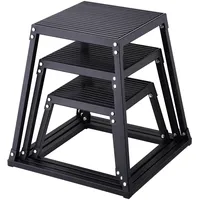Vevor 3-teilige Plyometrische Sprungboxen, 305/458/609 mm Plyometric Box Schwarz,