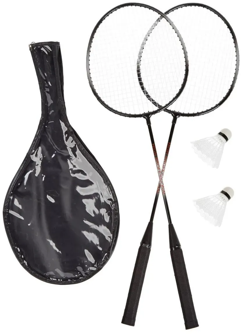 relaxdays Badminton-Set schwarz