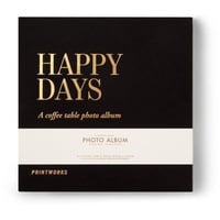 PrintWorks Photo Alben - Happy Days Black (S)