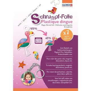 Glorex  Schrumpffolie A5 transparent 7 Bogen