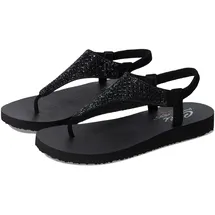 SKECHERS Damen Cali Meditation Rockstar, Schwarzer Mitobuck Strassbesatz, 39 EU