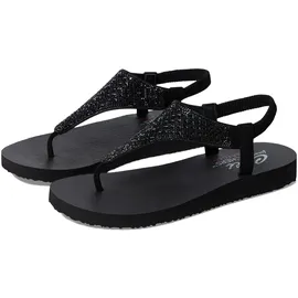 SKECHERS Damen Cali Meditation Rockstar, Schwarzer Mitobuck Strassbesatz, 39 EU