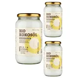 3-Pack Kokosöl Bio CocoNativo Geschmacksneutral (desodoriert) - Coconut oil