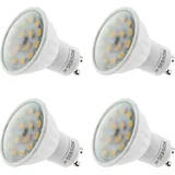 sebson LED Lampen GU10 5W - 4er Set Leuchtmittel warmweiss 3000K 380lm 110°, 230V SEBSON