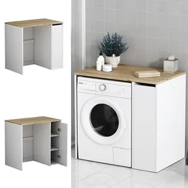 Vicco Waschmaschinenschrank Viktor 93.5 x cm mit 3 Fächer