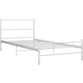 vidaXL Bett 90 x 200 cm Weiß