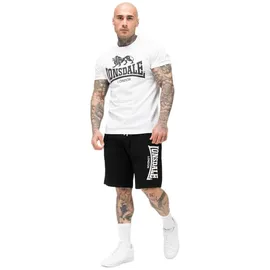 Lonsdale Mair Kurzarm-set - White / Black - 3XL