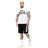 Lonsdale Mair Kurzarm-set - White / Black - 3XL