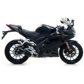 ARROW Street Thunder Aluminium Dark With Carbon End Cap Yamaha Yzf-r 125 ́19-22 Homologierter Schalldämpfer - Black - Homologated