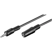 goobay Audiokabel 3,5mm-Klinken-Stecker stereo / 3,5mm-Klinken-Kupplung stereo 2m (50431)