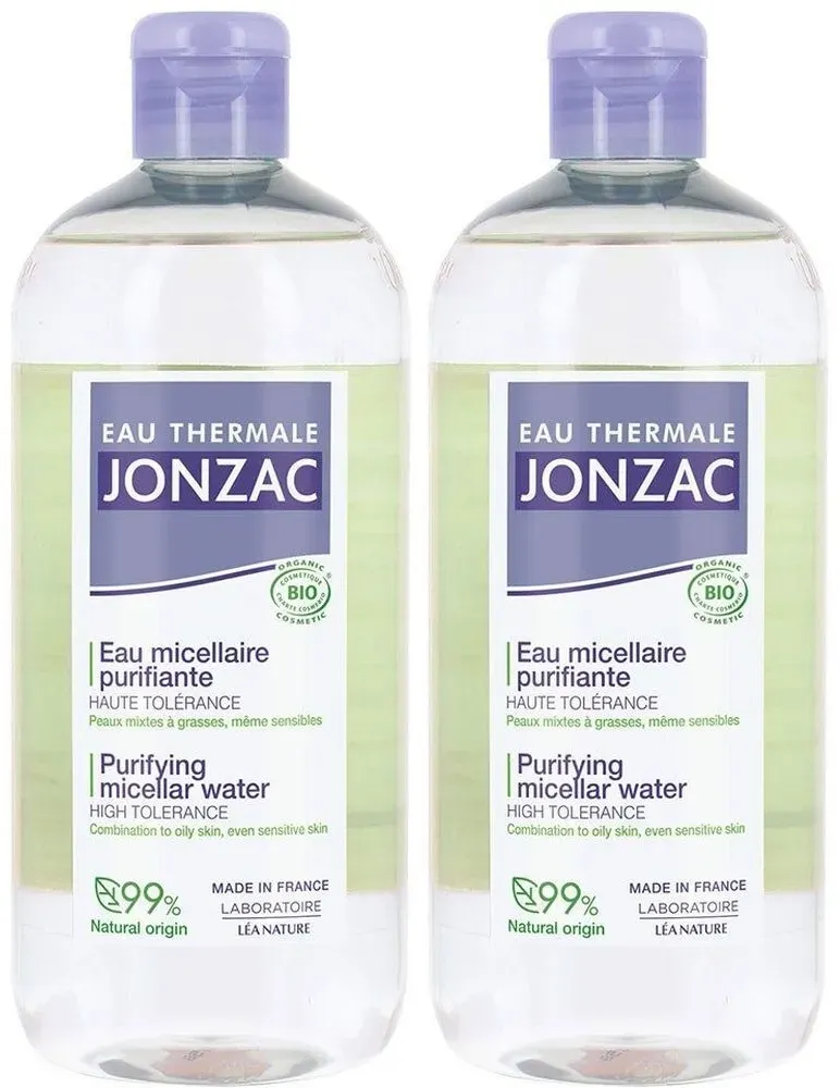 Eau Thermale Jonzac Zuiverend Micellair Water 2x500 ml Gezichtswater