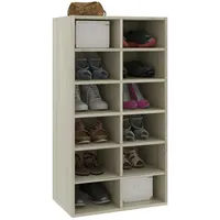 VidaXL Schuhregal Sonoma-Eiche 54x34x100,5 cm Holzwerkstoff
