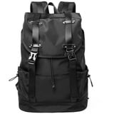 Herren Rucksack Schultasche Herren Reisetaschen Große Kapazität Reise Wasserdicht 14 15,6 Laptop Rucksack - Schwarz