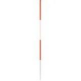NEDO Baufluchtstab 2m, Stahl, Spitze Rund, Teilung alle 50cm, rot beginnend
