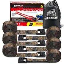 XSTRAP STANDARD Spanngurte 2,4 m Camouflage 6 Stück