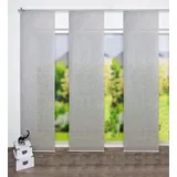 HOME WOHNIDEEN Schiebegardine LOGI (3 St), Klettband, blickdicht, HxB: 245x60, inkl. Befestigungszubehör grau