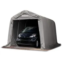 TOOLPORT Garagenzelt 2,4 x 3,6 m grau wetterfest
