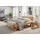 Home Affaire Schlafzimmer-Set HOME AFFAIRE "Ultima, 3-tlg., Bettgestell & 2 Nachttische aus massivem Fichtenholz", beige (natur), B/H: 180cm x 200cm, Massivholz, Schlafzimmermöbel-Sets