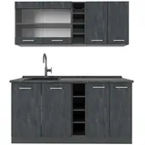 Vicco Singleküche R-Line 160 cm ohne Arbeitsplatte