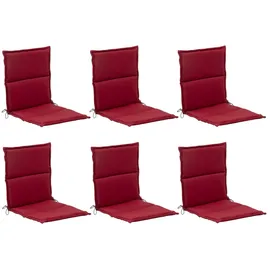 GO-DE Sitzauflage 46 x 98 cm rot 6 St.